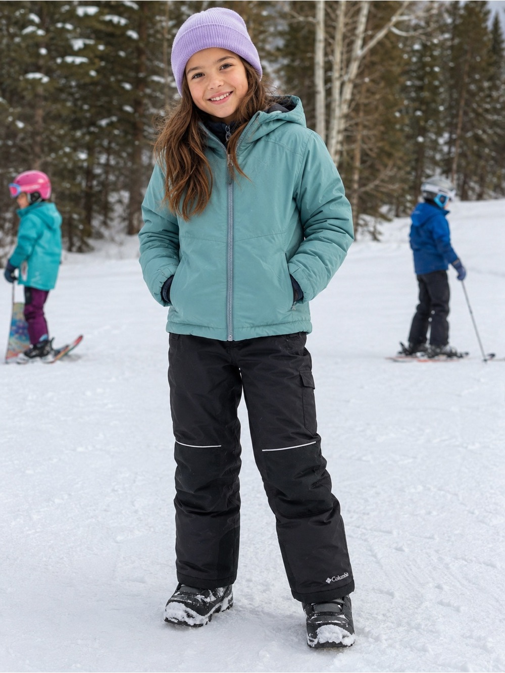 Columbia Bugaboo Kids Black Insulated Snow Pants – Size M (10/12